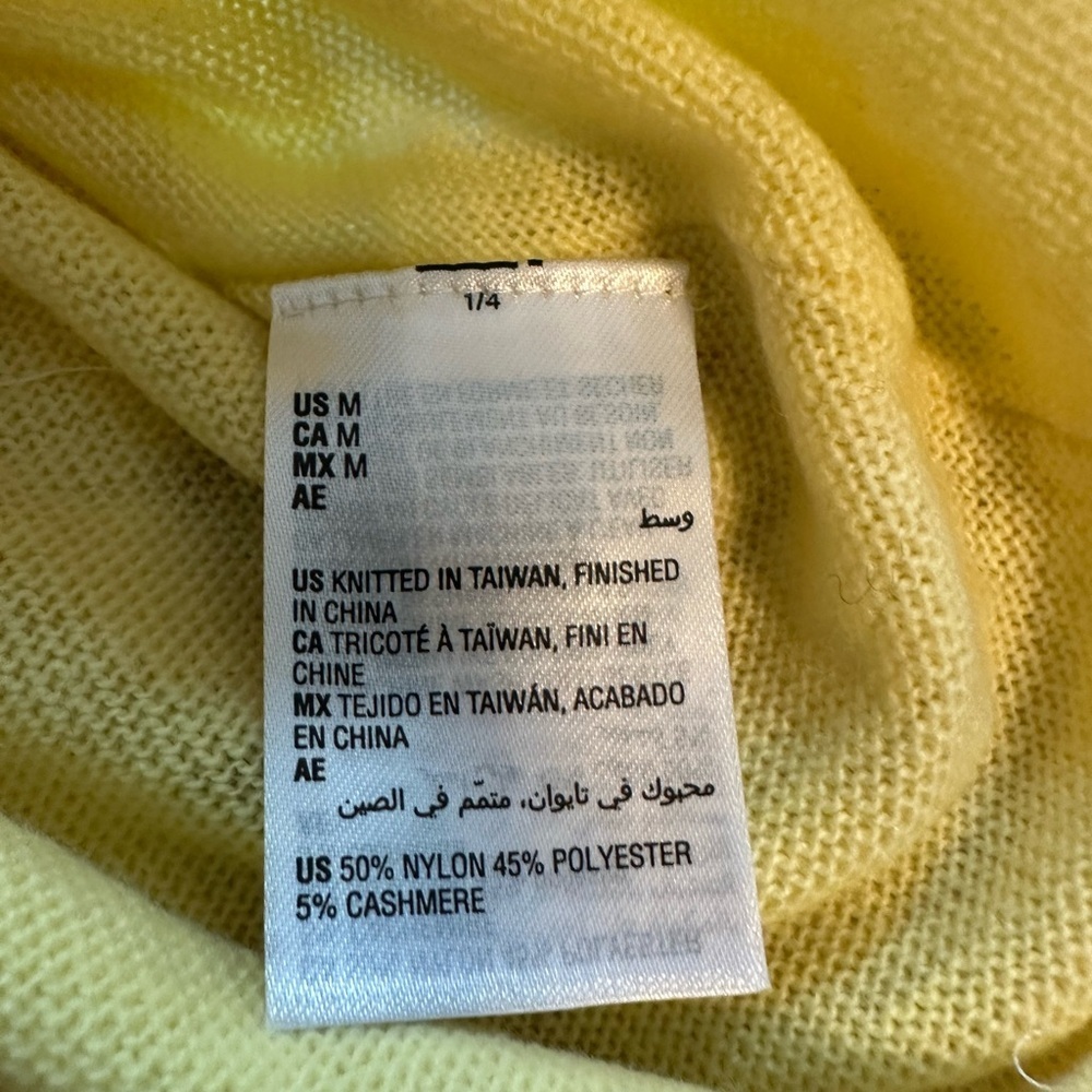 INC International Concepts‎ Yellow V-Neck Sweater - Picture 7 of 8
